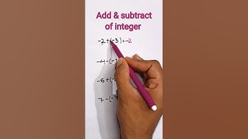Add & subtract of integer😱 #math #shorts#mathbyraju