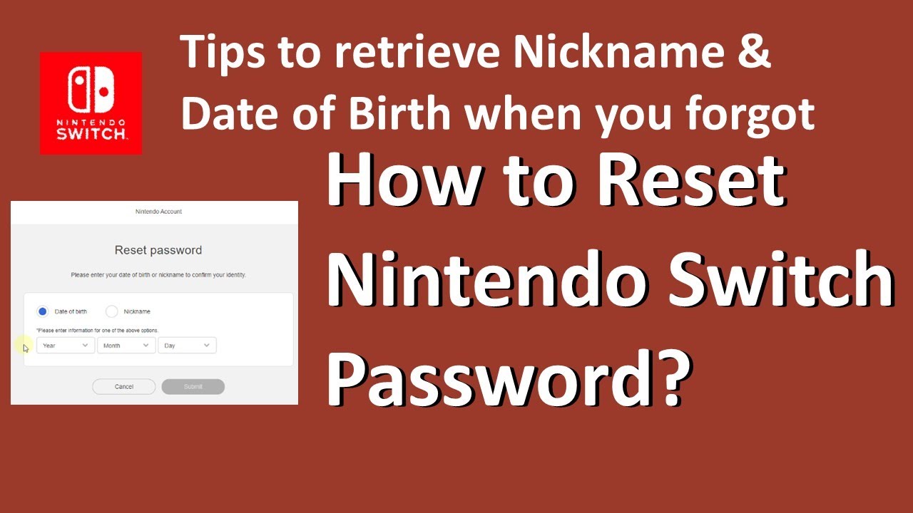 How to Recover Nintendo Account  Forgot Login Password? 2021 