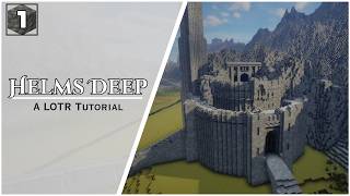 How to build the Iconic Wall of helms deep in Minecraft | part 1