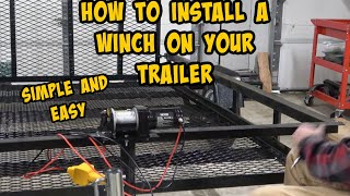 Installing an Electric Winch On My 5x8 Carry-On Trailer. Let me show you how! by Farpoint Farms Restorations and Repairs 834 views 3 months ago 11 minutes, 7 seconds