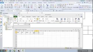 Nx -tutorial -drawing edit table by exel