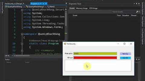 Hướng Dẫn Mã Hóa Thông Tin Winform C#