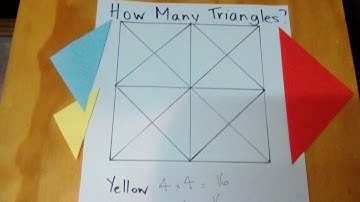 How to Solve the "How Many Triangles" Puzzle - Step by Step Instructions - Tutorial