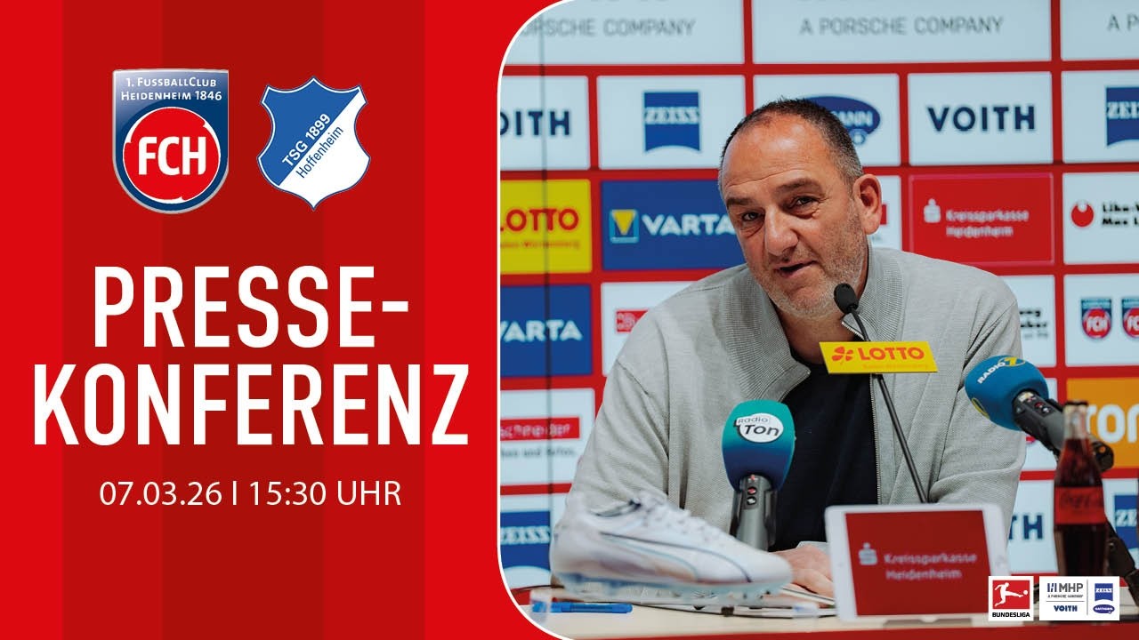 Die Pressekonferenz vor dem Spiel gegen Hoffenheim