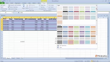 014 Format as table at style group in home tab - Microsoft Excel