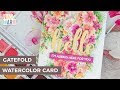 Gatefold Watercolor Floral Card + Altenew's Watercolor Release