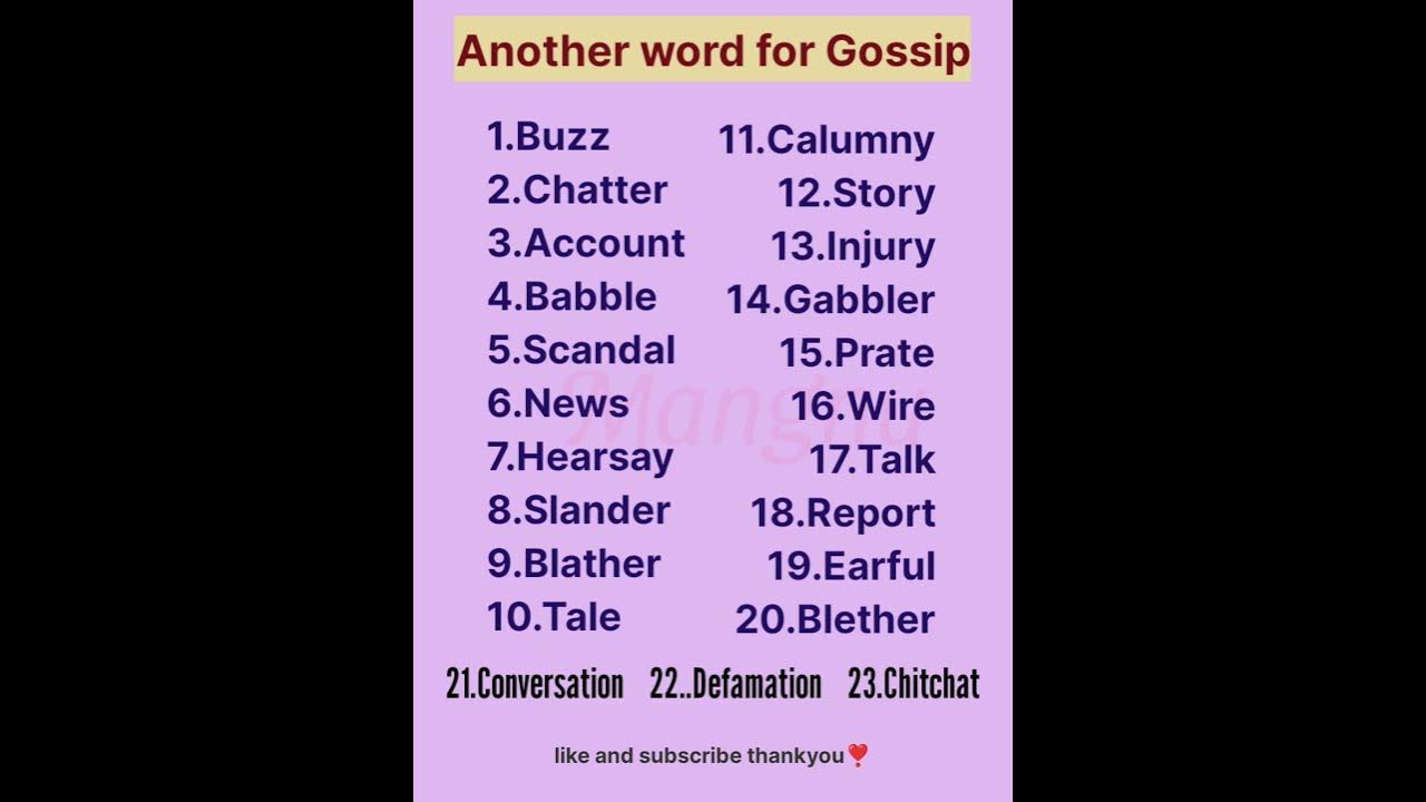 another-word-for-gossip-youtube