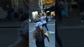 A little Angel leads a pro Palestinian protest in Sydney, Australia 🇵🇸