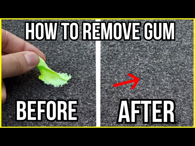 How To Remove Gum From Any Carpet You