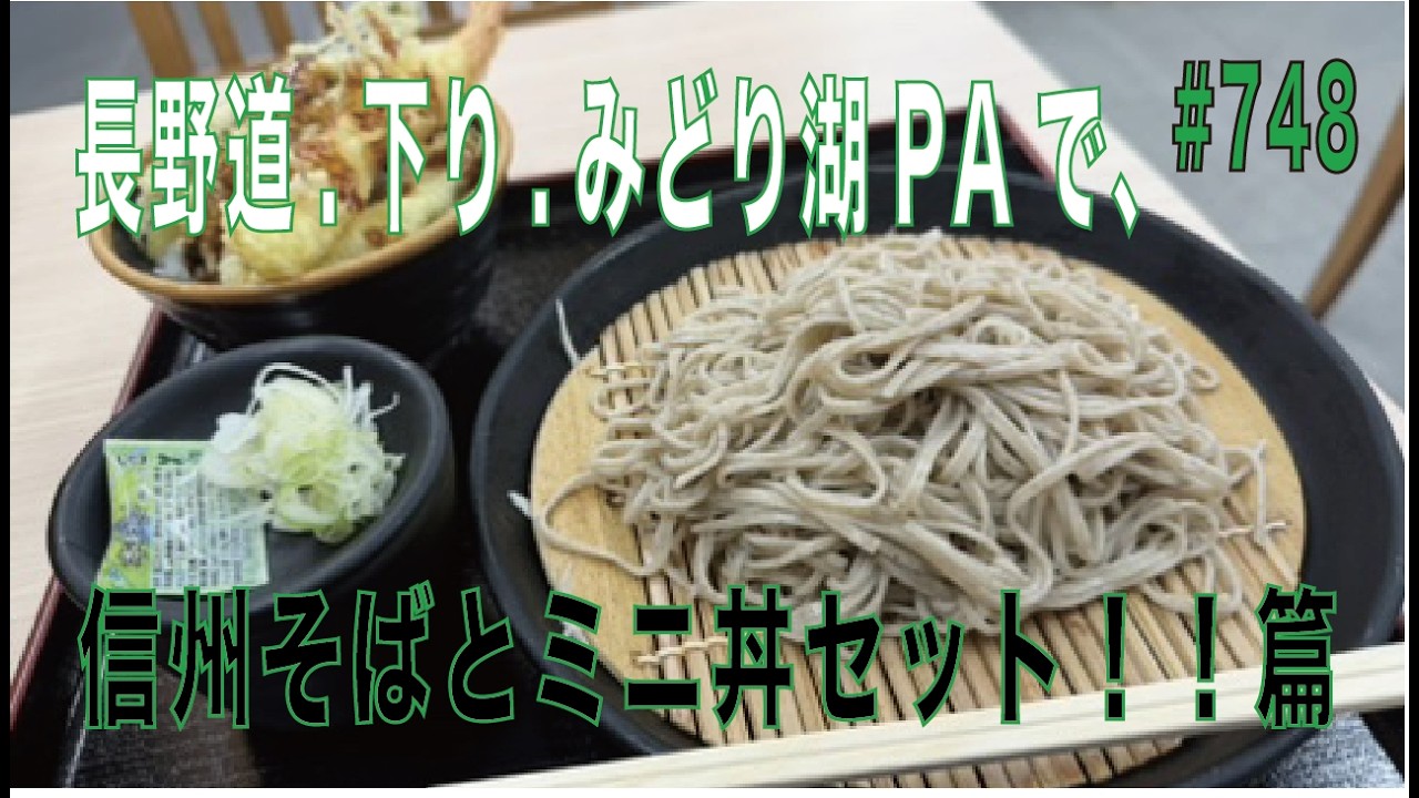 748Nagano Expressway Outbound, Midoriko PA: Shinshu Soba and