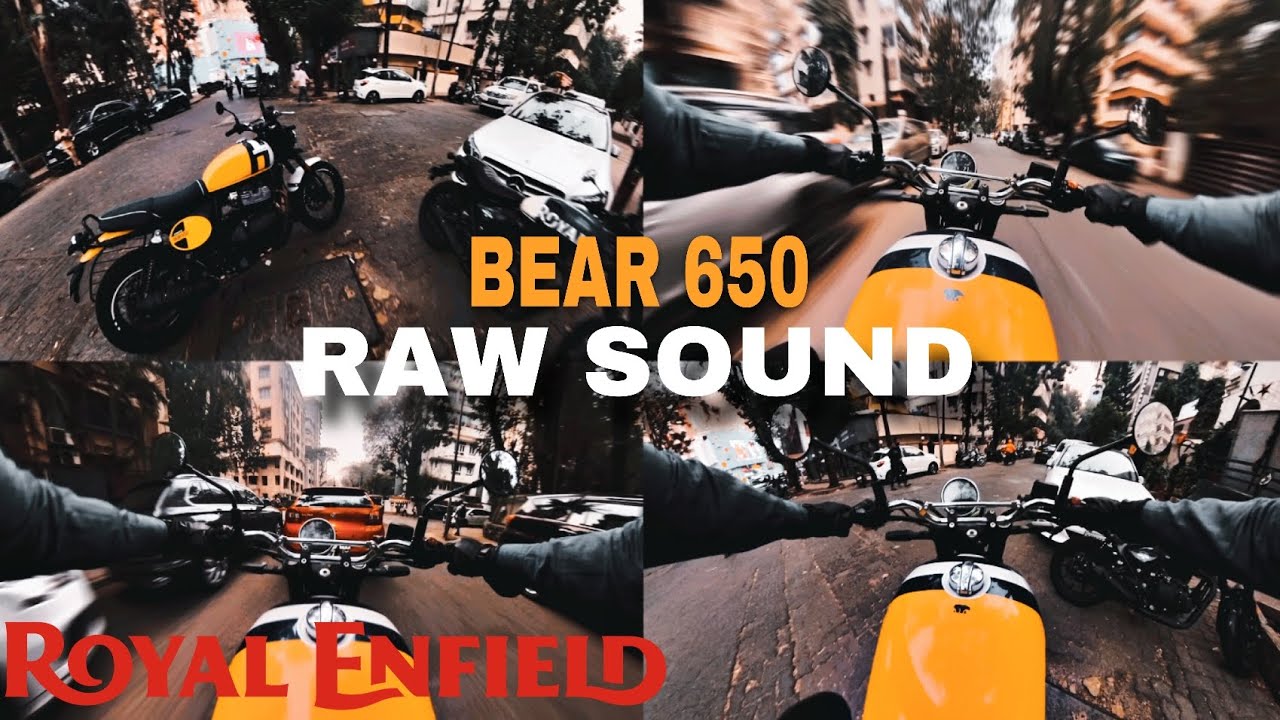 ROYAL ENFIELD BEAR 650 | RAW SOUND | AGILITY AND POWER TEST | RIDING ASMR [4K]