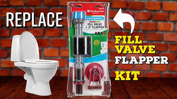 How To Replace Toilet Fill Valve Flapper Kit Easy Simple