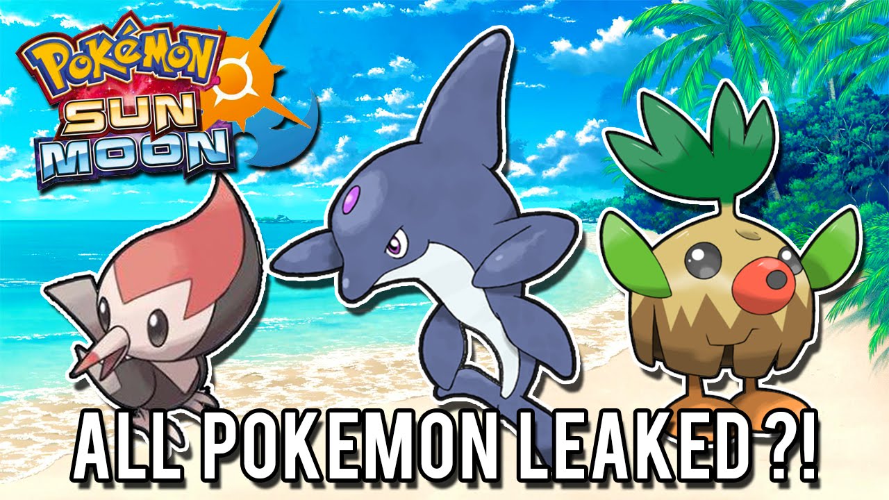 Pokémon, Sun, Moon, pokemon, new, all, leaked, leak, 7th, generation, news,...