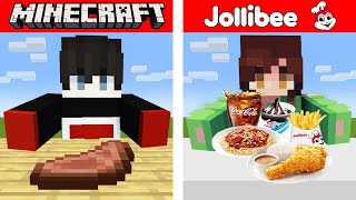 Eating Every Food In JOLLIBEE 😂 | Minecraft PE | OMOCITY ( Tagalog )