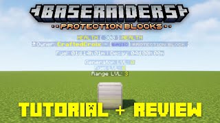 Add Protection Blocks to your Minecraft Server with the BaseRaiders Plugin! Tutorial + Review