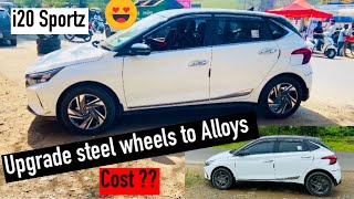 i20 Sportz wheels upgraded to Asta Model Alloys | Cost  ???