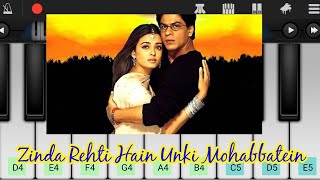 Zinda Rehti Hain Unki Mohabbatein Piano Easy