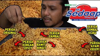 cuba semua jenis MI SEDAAP (mukbang malaysia)