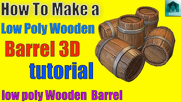 How to modle a  Wooden Barrel 3D Model Maya tutorial [in Urdu] [hindi]