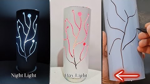 Make A Stunning Decorative desk Lamp From A Pvc Pipe In 3 Minutes!