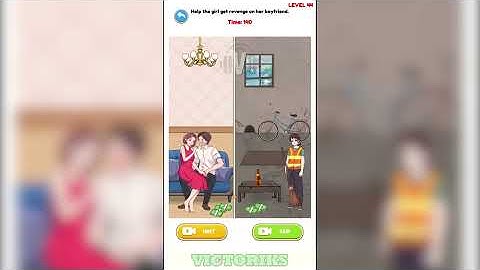 Annoying Puzzle Game Level 44: Help the Girl Get Revenge on Her Boyfriend
