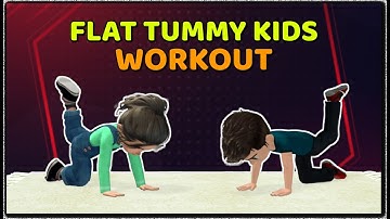 11-MIN MAT EXERCISE FOR FLAT TUMMY - KIDS WORKOUT