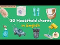 30 Everyday Chores in English | Useful Phrases for A2–B1 Learners