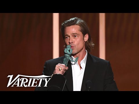 Brad Pitt Jokes About Quentin Tarantino's Foot Fetish in 'Once Upon a Time in Hollywood' Speech