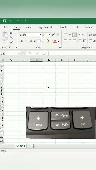 How to move in excel without mouse | use arrow key | #youtubeshorts # ...