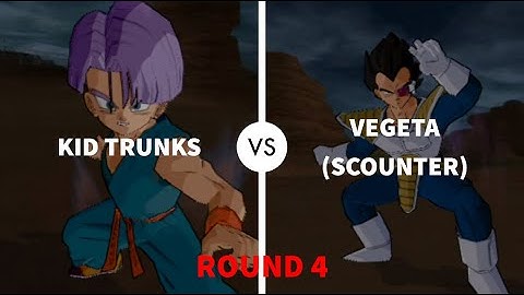 Vegeta (Scouter) VS Kid Trunks | Round 4 | Budokai Tenkaichi 4 | Very Hard CPU VS CPU
