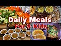 DAILY MEALS FOR 9 KIDS| TWINS, TODDLERS, TEENS, KIDS LARGE FAMILY