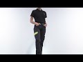 Pantalon De Travail Femmes Noir Et Vert