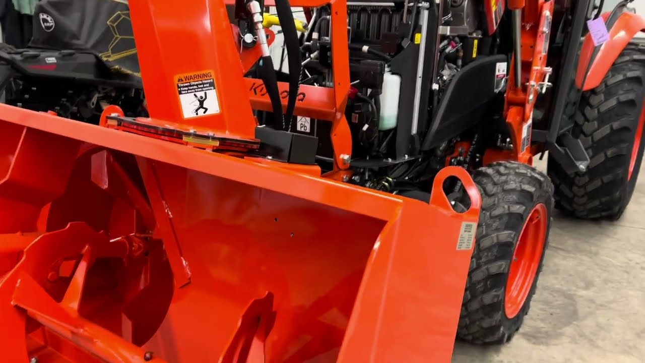 Kubota LX3520 Snow Blower poly skid shoes for LX2963 Snow Blower YouTube