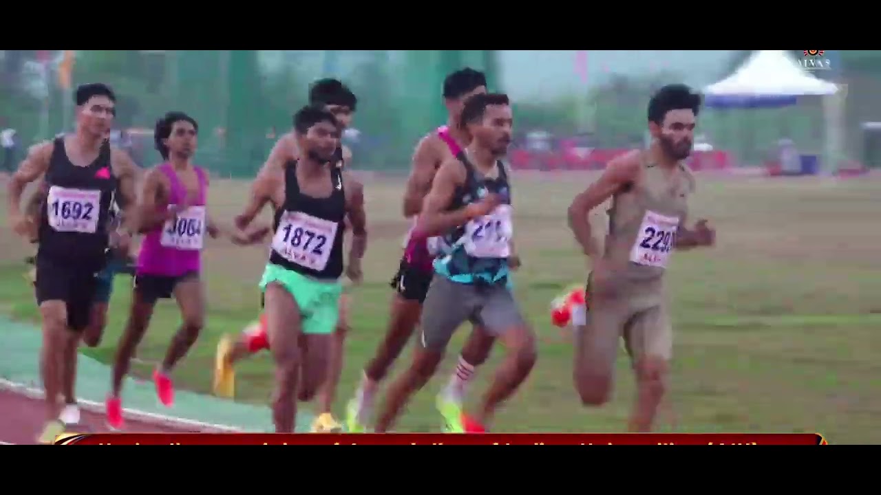 1500m mens All india university games heat Time _ 3.48😯 Amit Haryana vs Aakash bhatti 