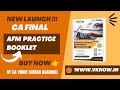 Buy New CA Final AFM Practice Booklet By CA Vinod Kumar Agarwal Sir | www.vknow.in