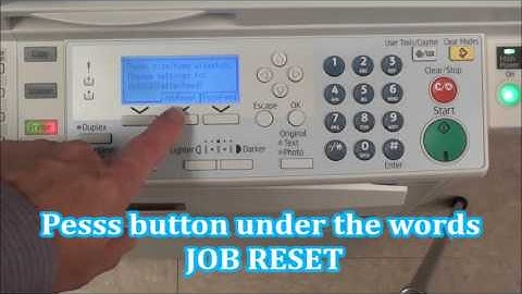 Ricoh Lanier 4 Line Display Clear Print Job