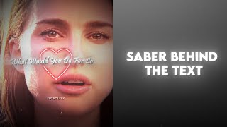 TUTORIAL | saber behind the text ; after effects
