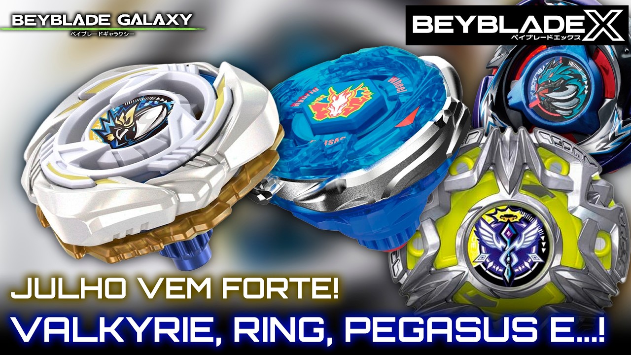 BEYBLADE X グローリーヴァルキリー ストームペガサス 2種 July is coming in STRONG! GLORY VALKYRIE, HEAVENS RING, STORM