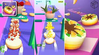 Cake Stack Gameplay Level 6-7 | Cake Stack All Level's Gameplay #arcadeboxgaming