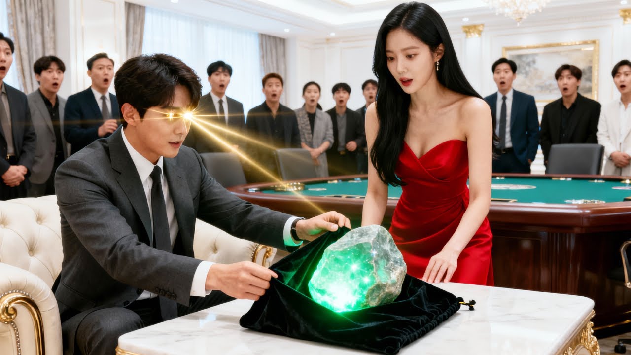 被看不起的窮小伙是“石神”，幫助美女總裁賭石賺百萬，美女總裁當晚豪擲千金求著嫁給他！ #男頻#逆襲#爽劇#戰神#反轉#打臉#下山#神醫#逆襲#超能力#賭石#透視眼