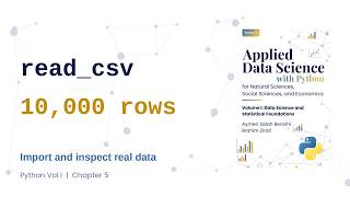 Python pandas read_csv: Import and Inspect Data | Applied Data Science Vol. I, Ch. 5