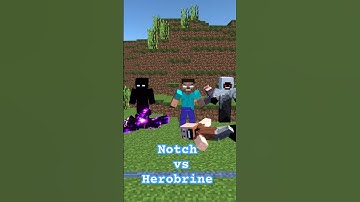 W Team VS Notch   Minecraft Animation #sigma #herobrine #minecraft #animation #shorts #notch