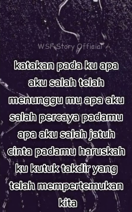 Story Wa Kata baper banget Cocok untuk status Wahssap Manteman