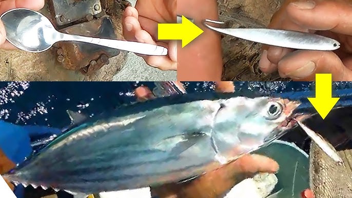 HOW TO MAKE FISHING LURE FROM OLD KITCHEN SPOON 