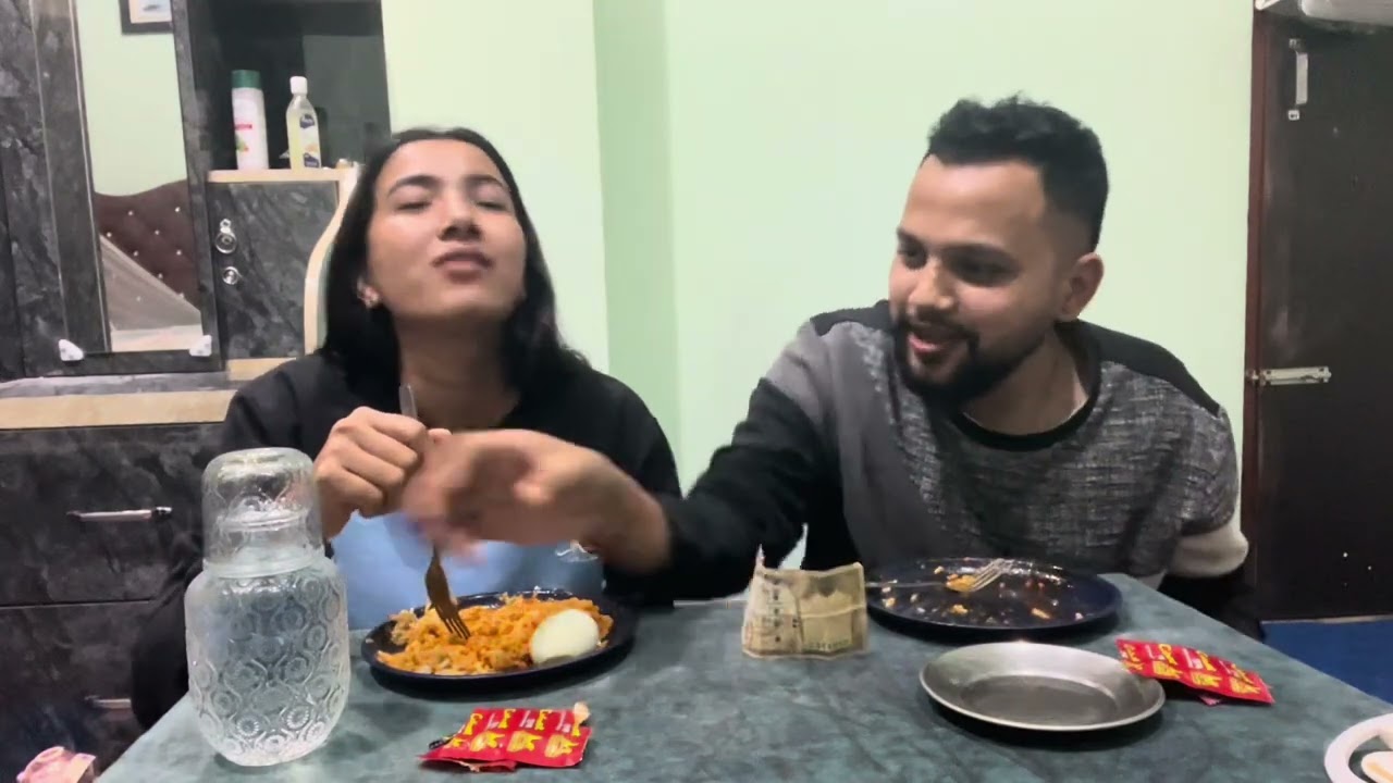 Husband and Wife food challenge 