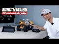How to operate 1/14 scale XDRC 580 Metal Hydraulic Loader with Flysky ST8 Remote Controller?#rc
