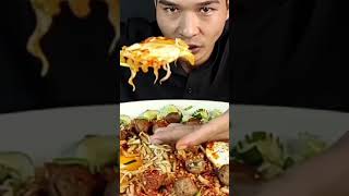 Big Bite Mukbang eating ពេញៗម៉ាត ញាំលោតឆារ ពងទារ ហៀរទឹកមាត់ ?