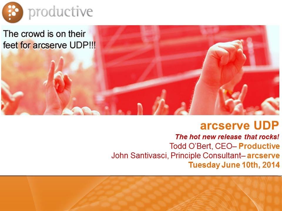 arcserve Unified Data Protection (UDP) Demo