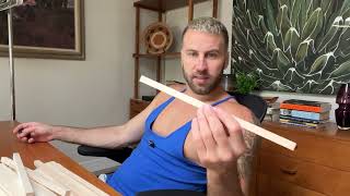 50 Pieces Balsa Wood Sticks 1/2 x 1/2 x 12 Inch Hardwood Square Wooden Dowels Unfinished Wood Sticks