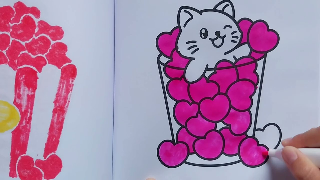 Love blooms 🩷 Cozy Asmr Coloring |Bold and Easy 